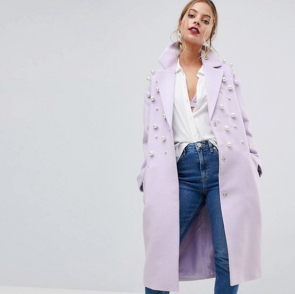 lavender pea coat